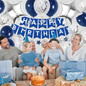 Blue Birthday Party Decorations, Birthday Decorations for Men Women Boys Grils - Image 5