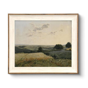 VIYYIEA Framed Canvas Wall Art, Landscape Wall Art for Living Room, Vintage Natural Oil Painting Picture - Image 7