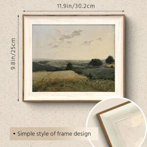 VIYYIEA Framed Canvas Wall Art, Landscape Wall Art for Living Room, Vintage Natural Oil Painting Picture - Image 4
